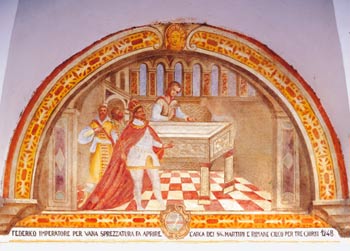 Santuario SS. Vittore e Corona, affresco