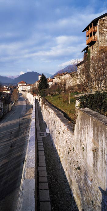Feltre - percorso della sentinella sulle mura rinascimentali